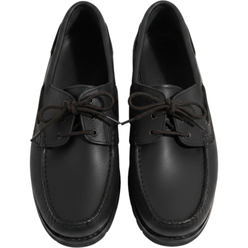 Rugged Outback Mens Black Boat Shoes‎ Loafers Wide Width Size 13W Lug Sole